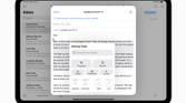 An e-mail on iPad with writing tools in iPadOS 18