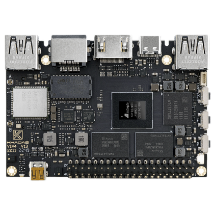 A transparent render of the Khadas VIM4