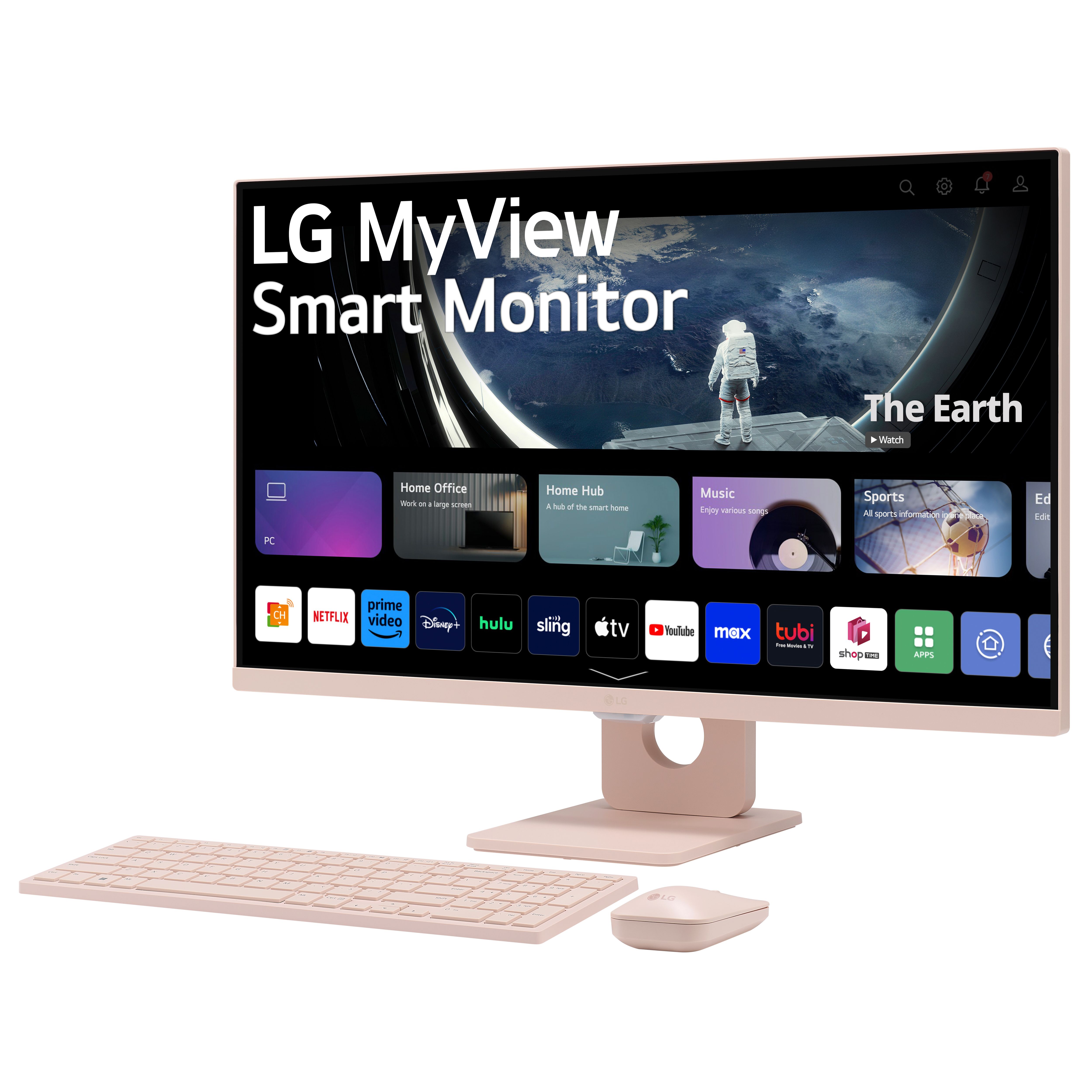 This pink LG MyView is the cutest smart monitor you'll ever see