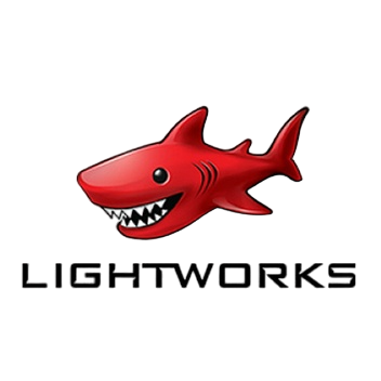 A transparent render of the Lightworks logo