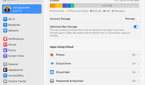 macos sonoma system settings icloud apps using icloud