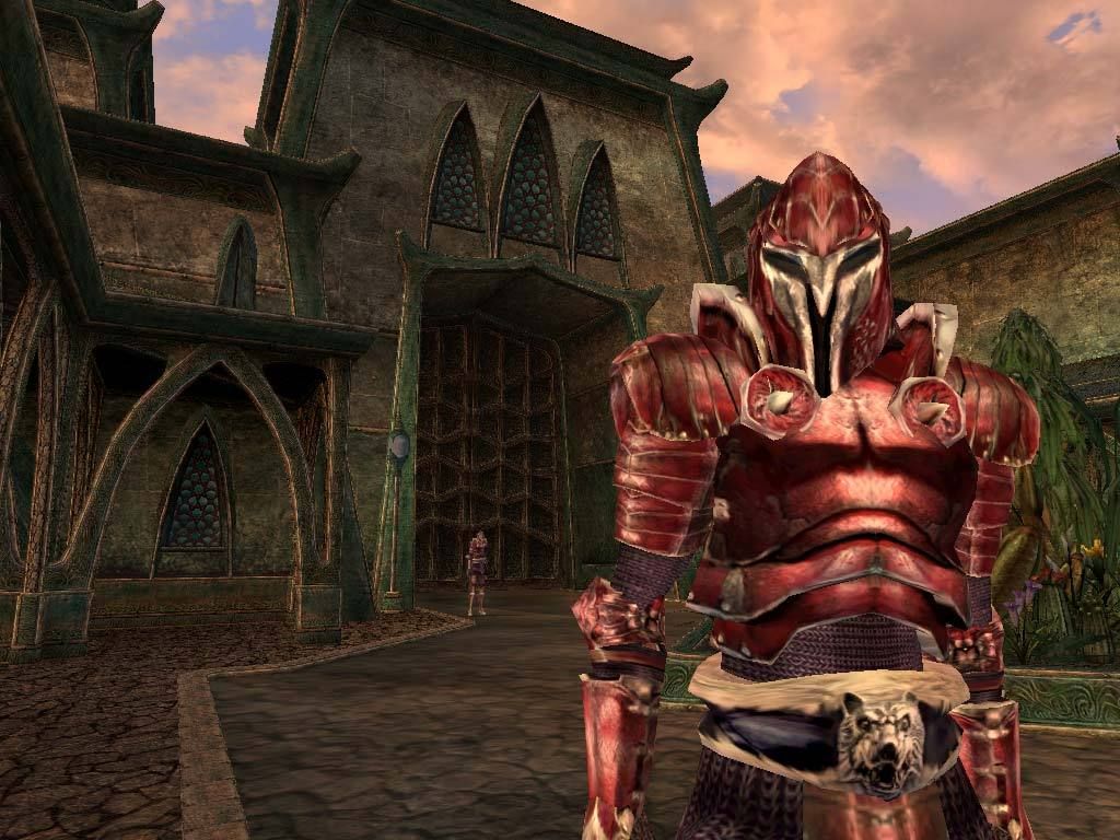 The Elder Scrolls III: Morrowind knight in red armor