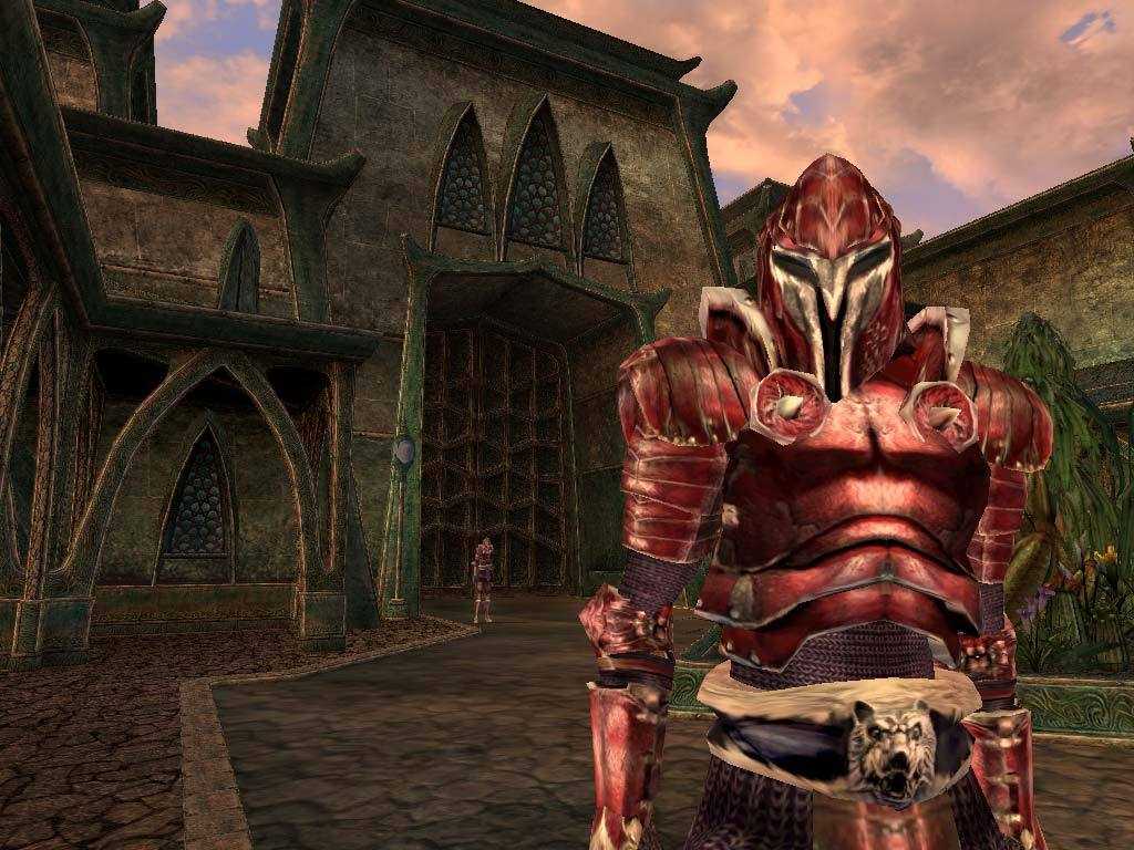 The Elder Scrolls III: Morrowind knight in red armor