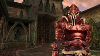 The Elder Scrolls III: Morrowind knight in red armor