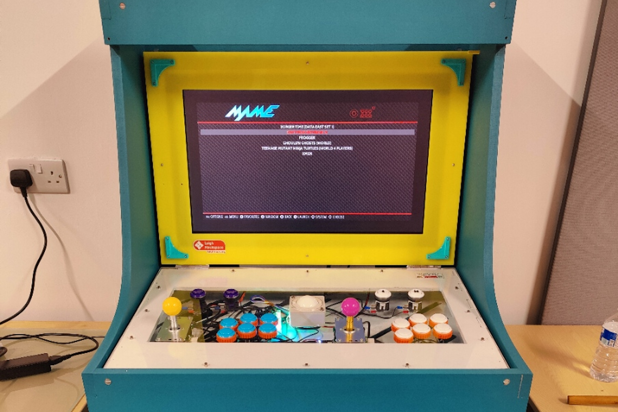 The Raspberry Pi arcade cabinet