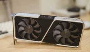 RTX 3060 Ti founder's edition on a desk