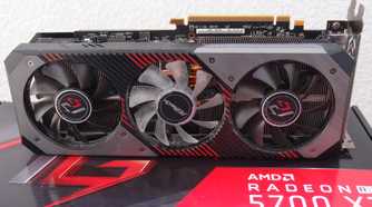 AMD RX 5700 XT graphics card with box