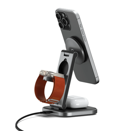 Satechi 3-in-1 Foldable Qi2 Wireless Charging Stand review: The