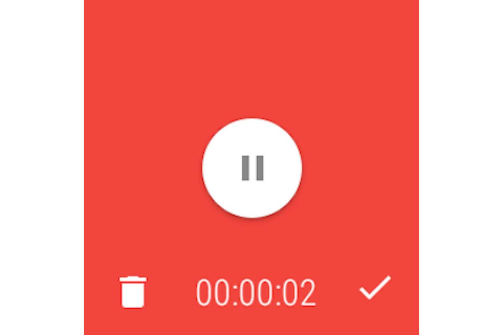 An image showing the screenshot of the Wear Audio recorder app.