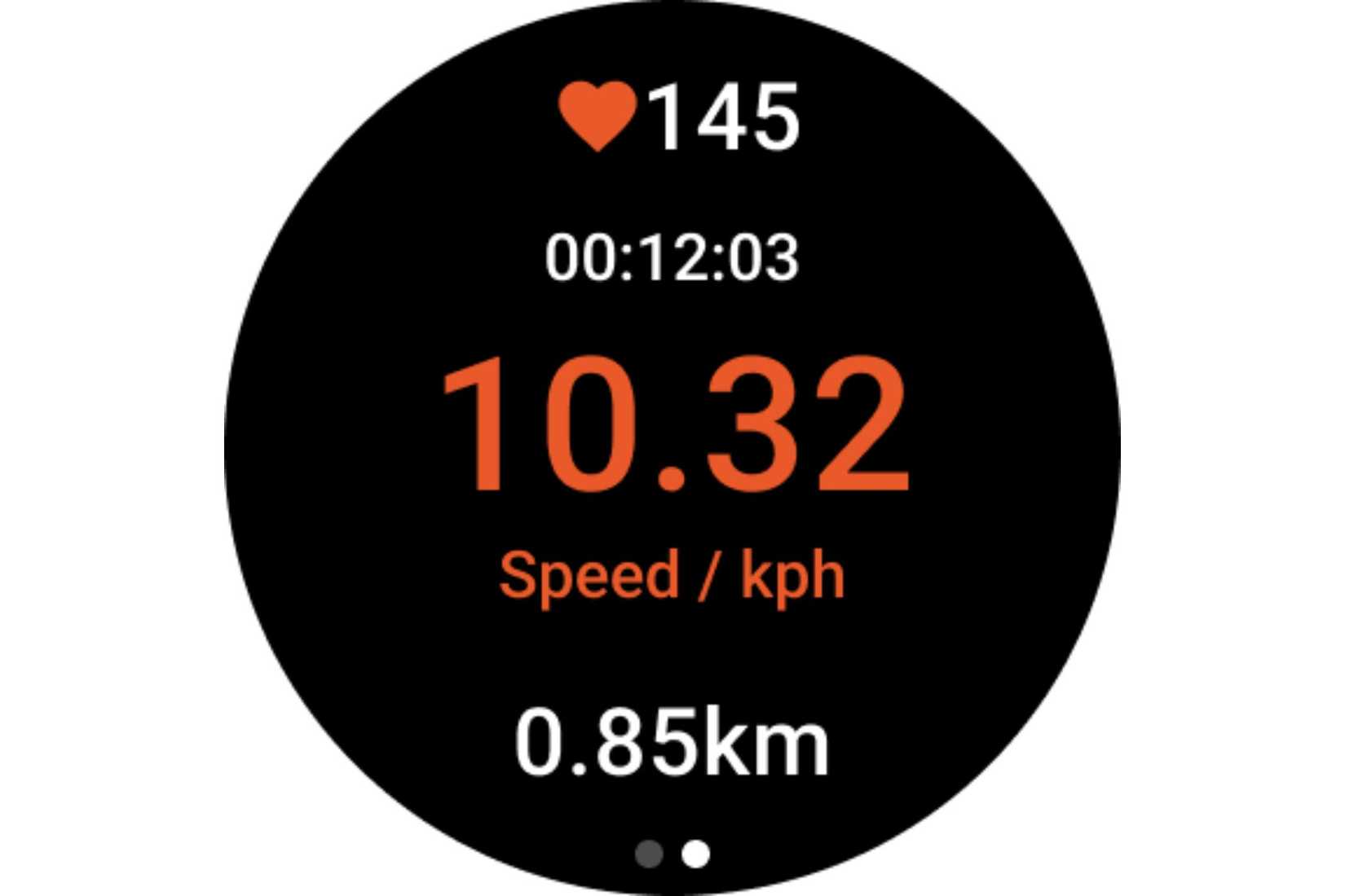 A screenshot showing the Strava WearOS app.