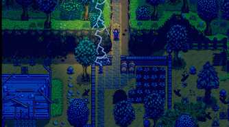 Promotional screenshots for Stardew Valley gameplay.