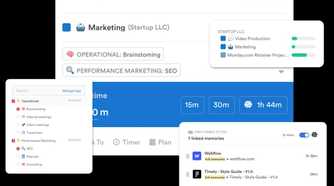 A screenshot showing Timely overview