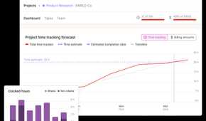 A screenshot showing toggle track projects