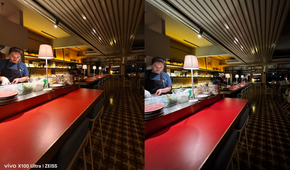 Ultra-wide, Vivo X100 Ultra (left); iPhone 15 Pro Max (right)