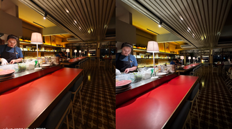 Ultra-wide, Vivo X100 Ultra (left); iPhone 15 Pro Max (right)