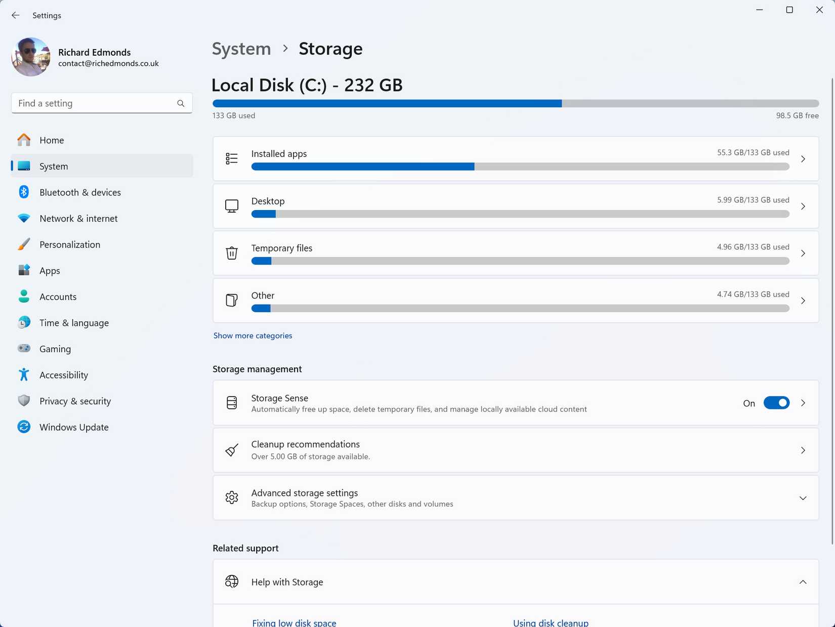 Computer Storage Settings How to use your current Windows PC as a NAS for your other devices