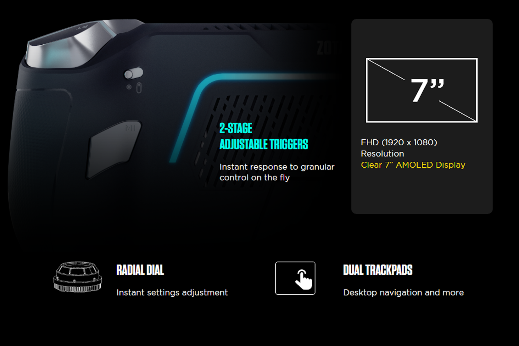 The Zotac zone specs