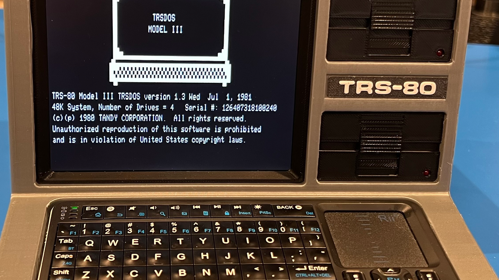 Someone created a faux TRS-80 replica with a Raspberry Pi and a 3D ...