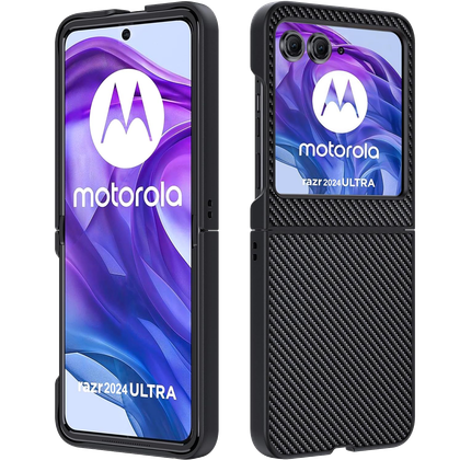 Coque Fine Motorola Razr+ 2024 – Avec Emplacements Cartes – Similicuir
