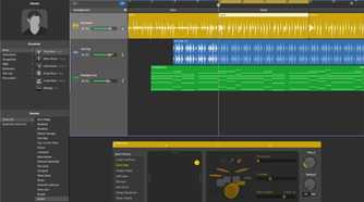 screenshot of garageband for the mac