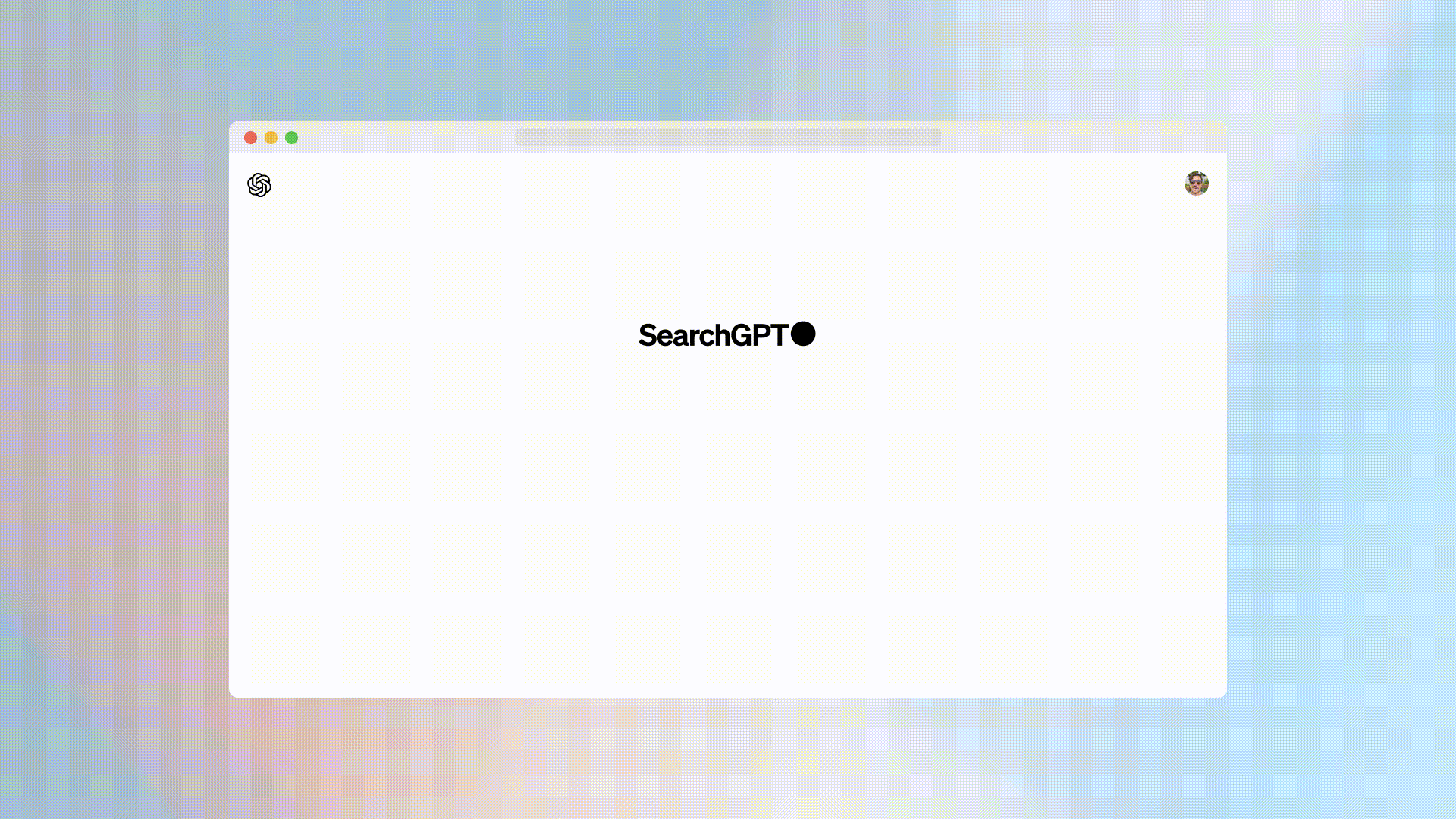 The SearchGPT example