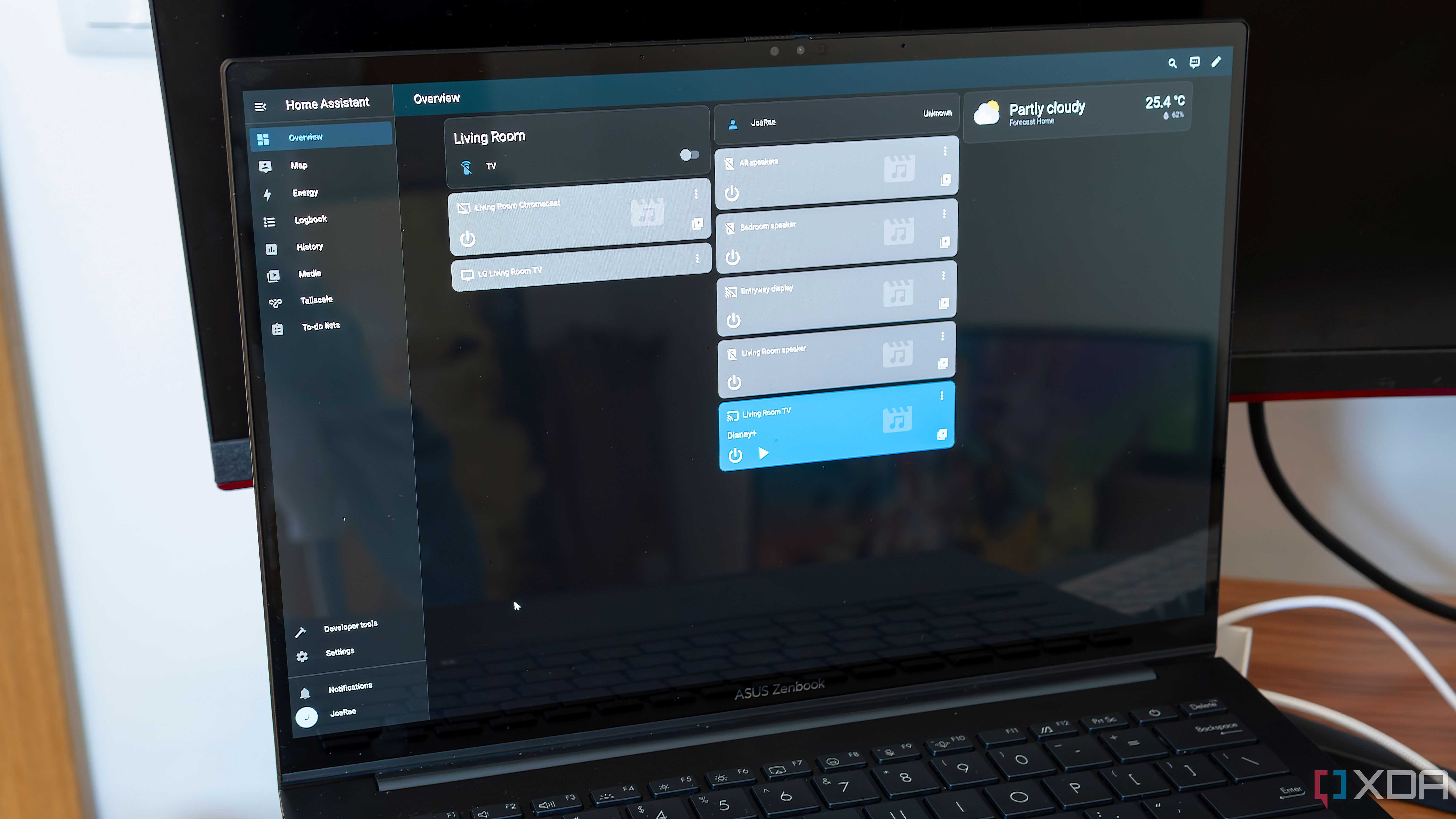 Home Assistant screen