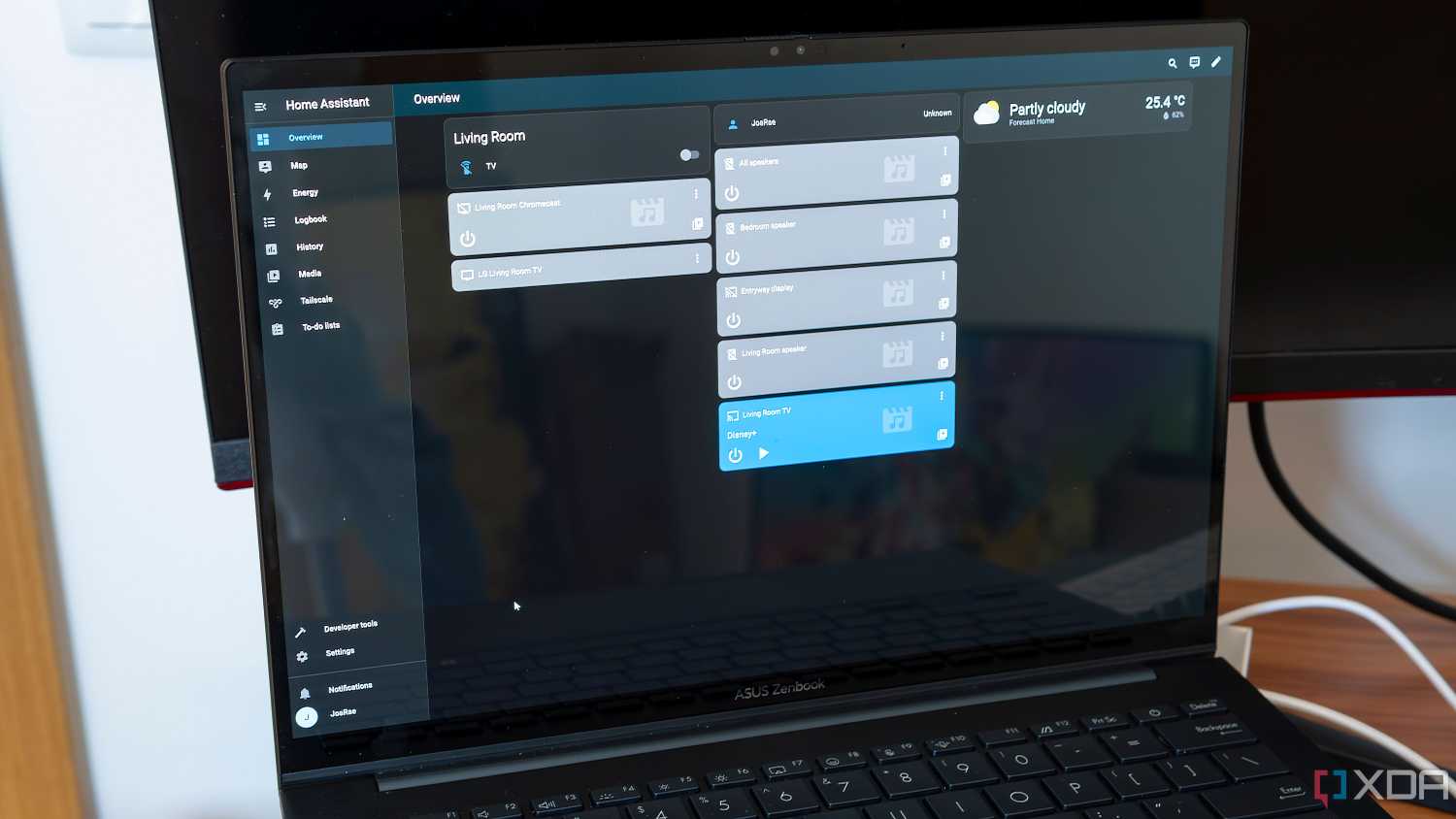 Home Assistant screen