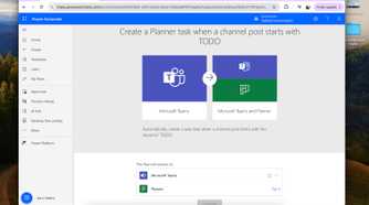 Microsoft Power Automate - create planner task with TODO channel post