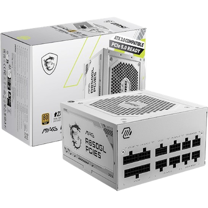 MSI MAG 850GL PCIE 5 White Gaming Power Supply-1