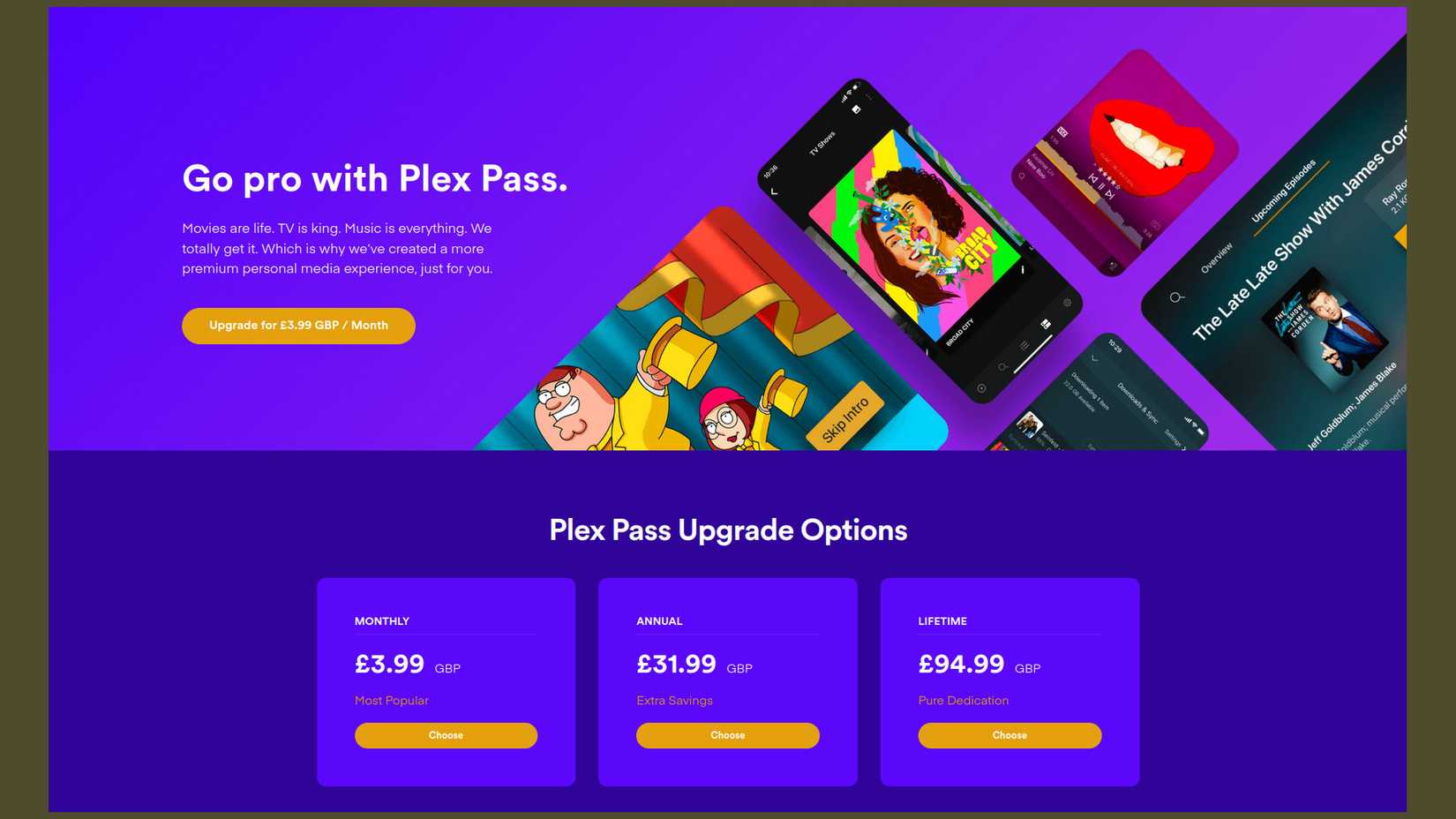 Plex Pass UK Pricing (2024)