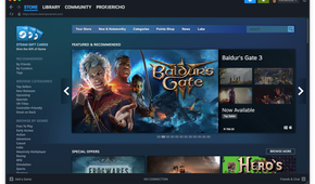 The Steam client running under Rosetta 2 in macOS.