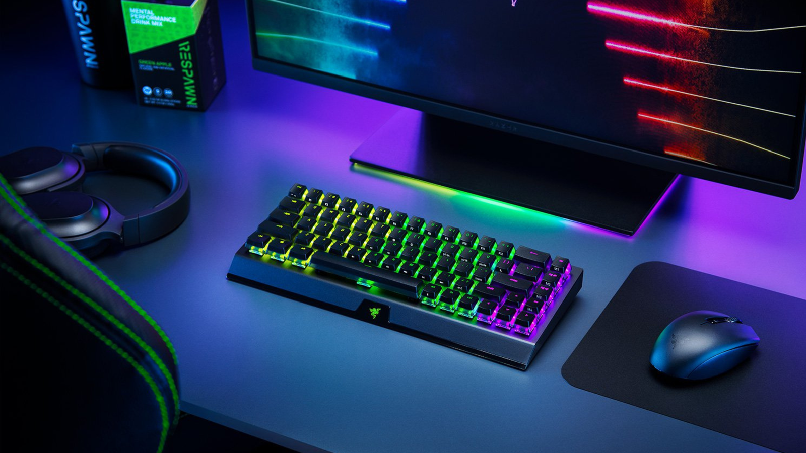 Razer BlackWidow V3 Mini HyperSpeed on desk