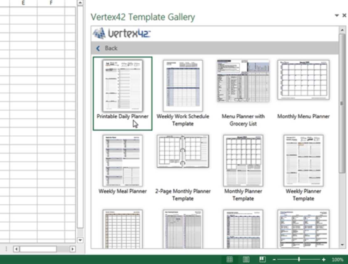 Vertex42 add-in for Excel