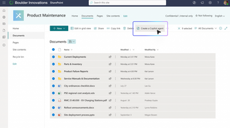 screenshot of copilot agents feature