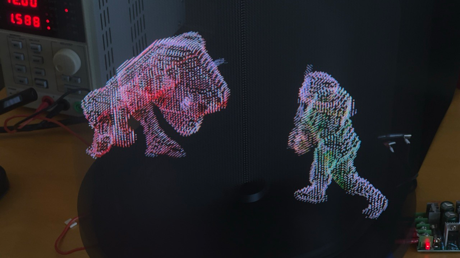 Doom on a volumetric display