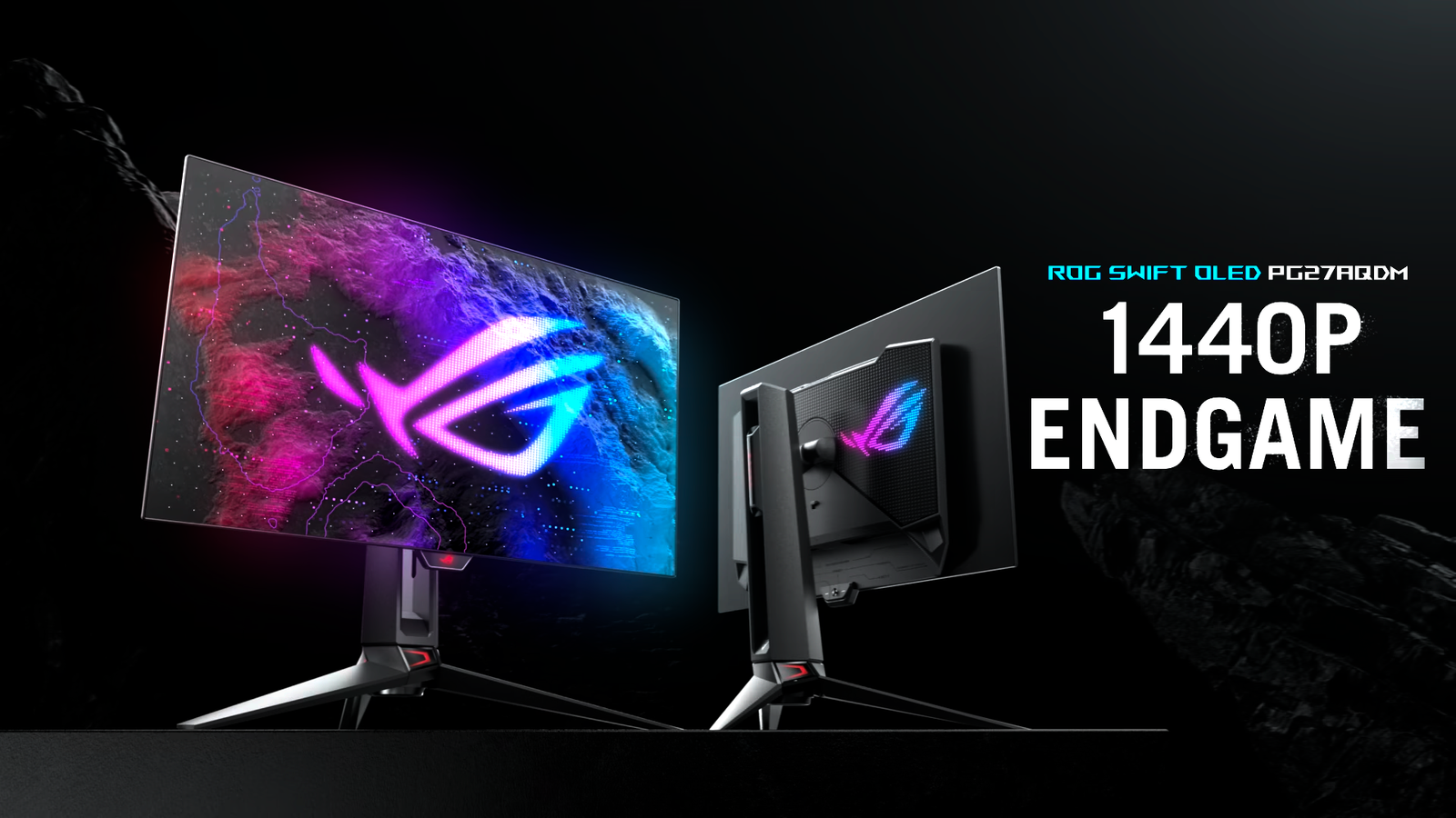 ROG swift PG27AQDM 240hz oledゲーミングモニター ROG Swift OLED PG27AQDM | Monitors | ROG Canada