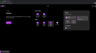 HexOS installation folders