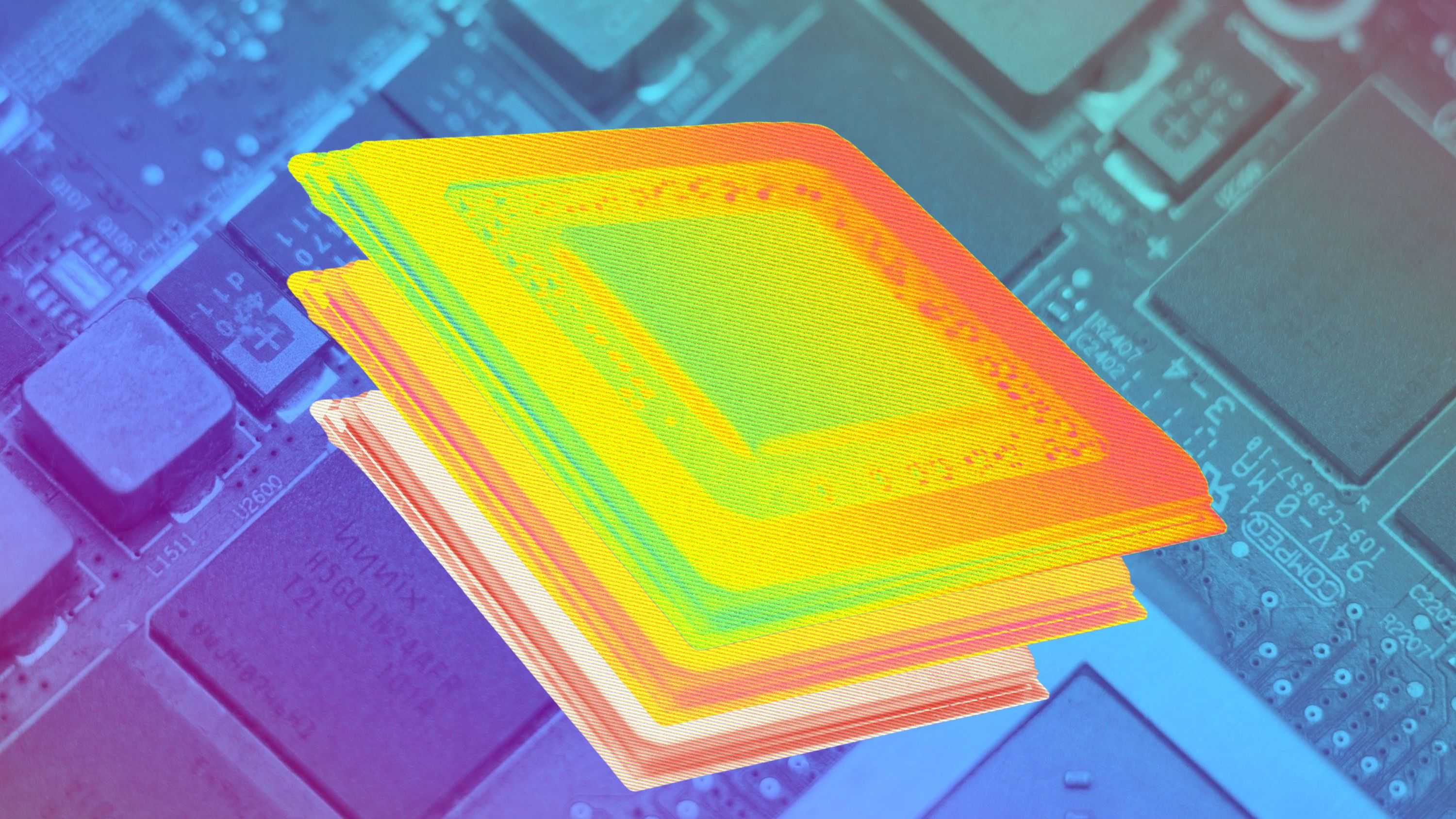 A graphical representation of a GPU