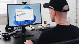 Man working on PC getting File in Use error on Windows 11