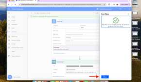 Microsoft Power Automate - email reminder email advanced settings flow successfully finished with red arrow