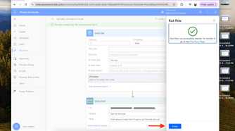 Microsoft Power Automate - email reminder email advanced settings flow successfully finished with red arrow