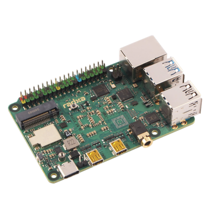 Un render transparente de la radxa x4