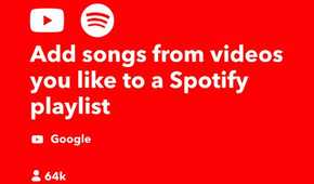 A Spotify automation in IFTTT
