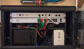 A small homelab in a rack-mount chasis.