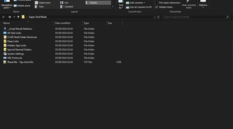The Super God Mode folder