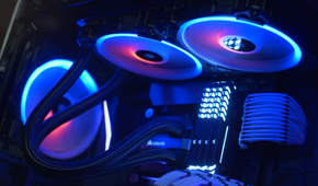 Corsair LL120 RGB fans in a PC case
