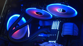 Corsair LL120 RGB fans in a PC case