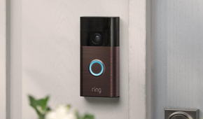 Ring Battery Doorbell on wall