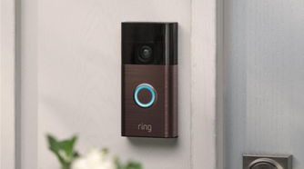 Ring Battery Doorbell on wall