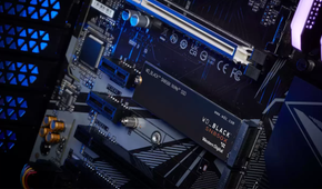 WD_BLACK 8TB SN850X NVMe Internal Gaming SSD Solid State Drive slotted into motherboard